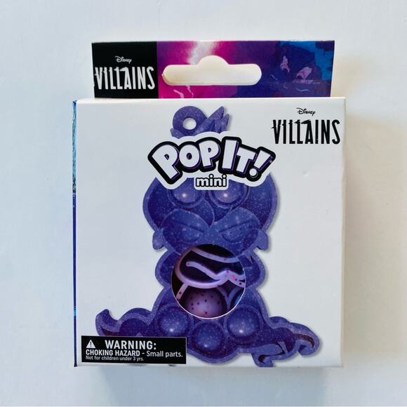 Disney | Villains UrsulaMini Pop It NWT Keychain Glitter - Picture 1 of 4